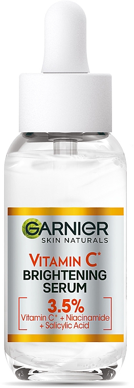 Сыворотка с витамином С для уменьшения видимости пигментных пятен, выравнивания тона и сияния кожи лица - Garnier Skin Naturals Vitamin C Serum