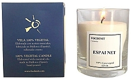 Парфумерія, косметика Ароматична свічка в склянці - Focdenit 100% Vegetal Candle Espai Net