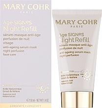 Відновлювальна нічна маска-сироватка - Mary Cohr Age Signes Night Refill — фото N2