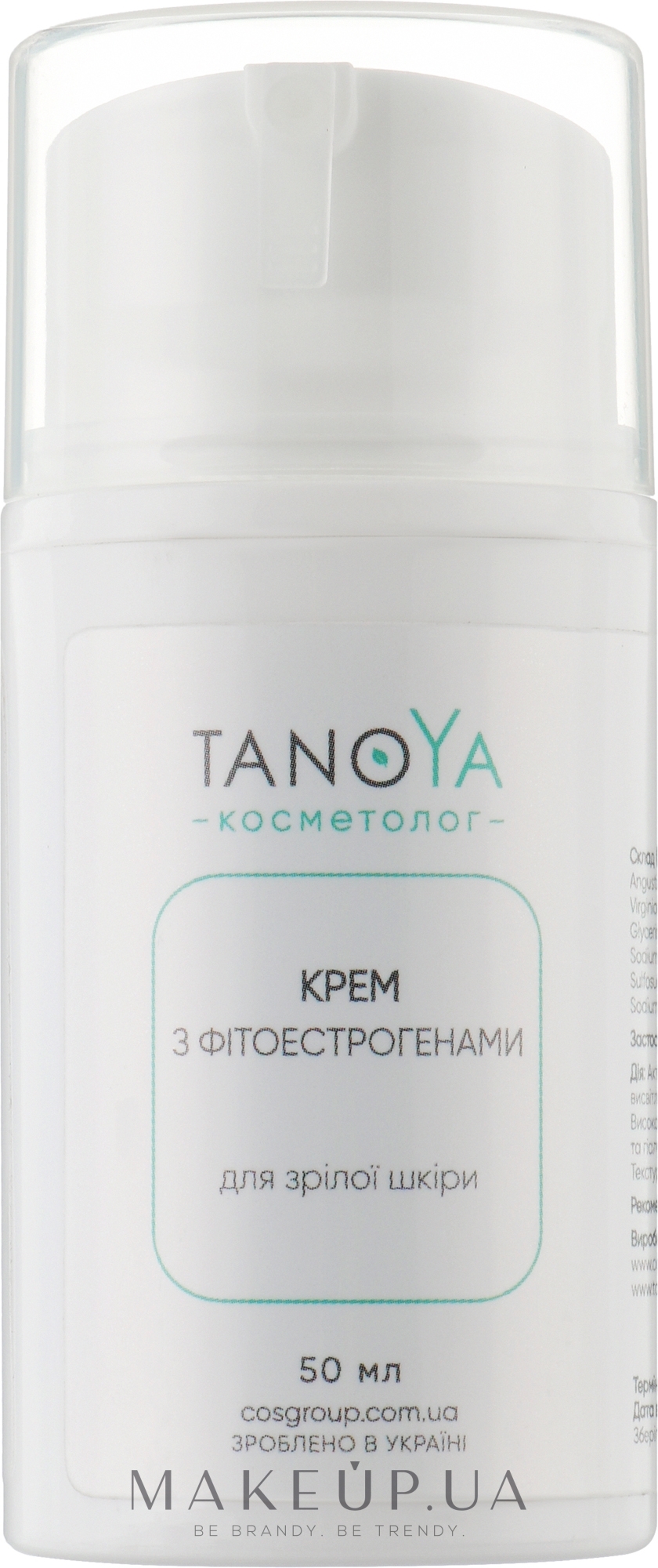 Крем з фітоестрогенами для зрілої шкіри - Tanoya Косметолог — фото 50ml