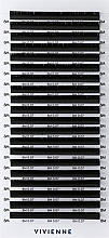 Накладные ресницы "Elite", черные, 20 линий (0,07, M, 8) - Vivienne — фото N1