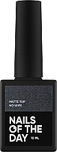 Парфумерія, косметика Матовий топ для гель-лаку без липкого шару - Nails Of The Day Matte Top No Wipe