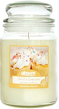 Духи, Парфюмерия, косметика Ароматическая свеча "Ванильный кекс" - Airpure Jar Scented Candle Vanilla Cupcake