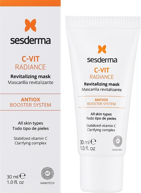 Ревіталізуюча маска - SesDerma Laboratories C-Vit Radiance Revitalizing Facial Mask — фото N2