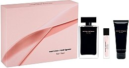 Парфумерія, косметика Narciso Rodriguez For Her - Набір (edt/100ml + edt/mini/10ml + b/lot/75ml)