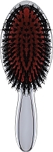 Щетка для волос, хромовая - Janeke Porcupine Pure Boar Brush Enorme — фото N1