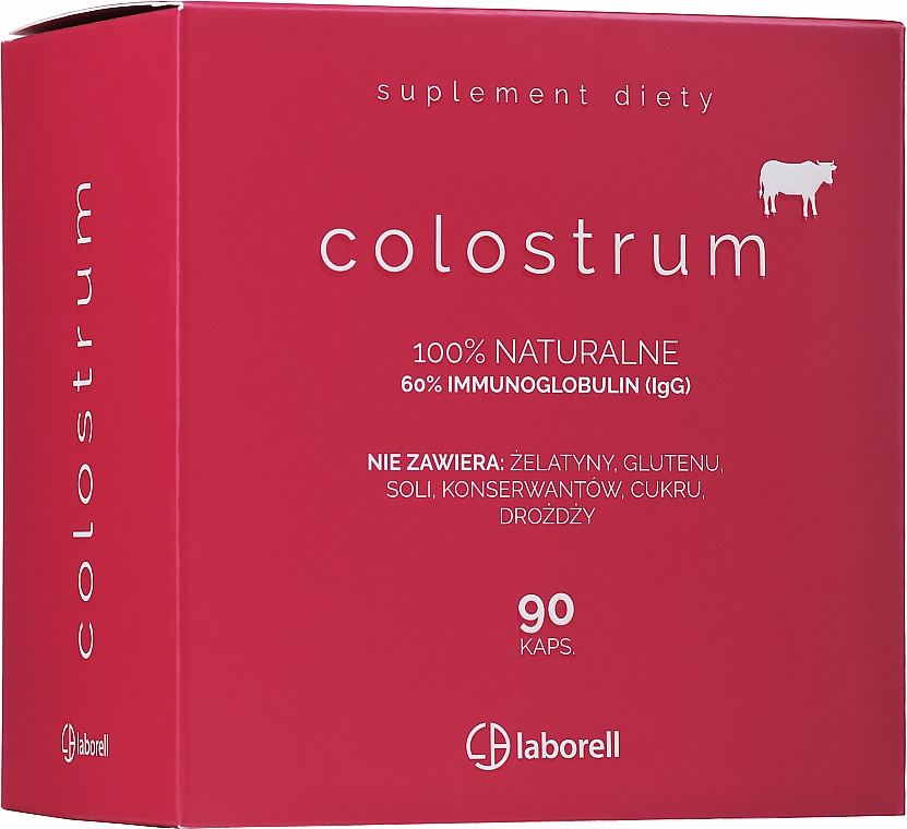 Харчова добавка - Laborell Colostrum Suplement Diety 60 % Immunoglobulin — фото N1