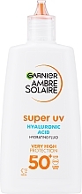 Парфумерія, косметика Флюїд для обличчя - Garnier Ambre Solaire Sensitive Advanced Face UV Face Fluid SPF50+
