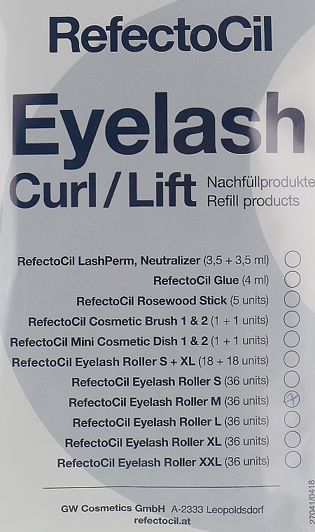 Ролики для завивки (M) - RefectoCil Eyelash Perm — фото N1