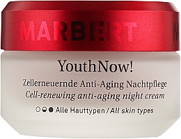 Духи, Парфюмерия, косметика Антивозрастной ночной крем - Marbert YouthNow! Cell-Renewing Antiaging Night Care