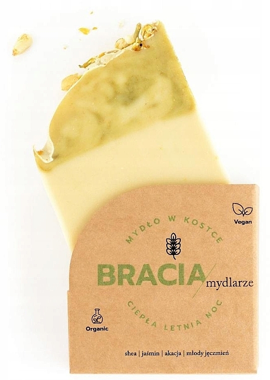 Тверде мило із жасмином та акацією - Bracia Mydlarze Solid Soap Warm Summer Night — фото N4