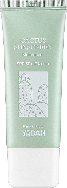 Сонцезахисний зволожувальний крем - Yadah Cactus Sunscreen Moisturizer SPF50+ PA++++