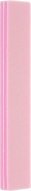 Пилка-баф для ногтей двухсторонняя, прямая 100\180, розовая - Tools For Beauty Straight Pink — фото N1