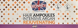 Парфумерія, косметика Відновлювальні та укріплювальні ампули - Ronney Professional Hair Ampoules Intensive Argan Rejuventing