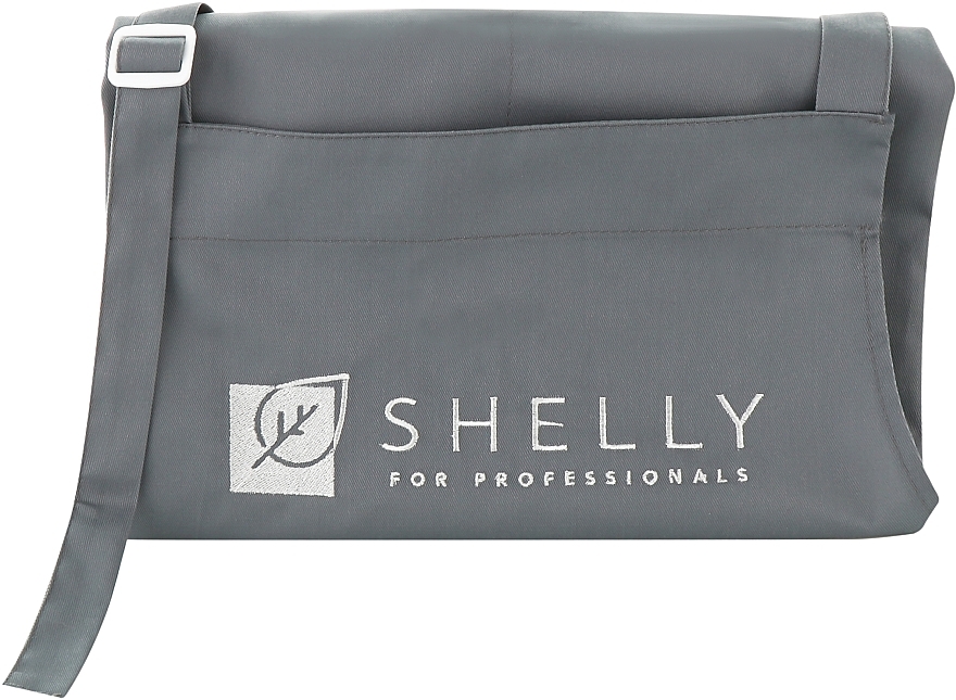 Фирменный фартук, серый, 79х65 см - Shelly — фото N1