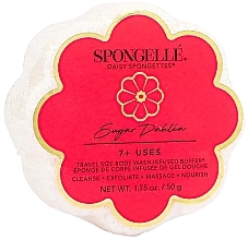 Пенная многоразовая губка для душа - Spongelle Sugar Dahlia Body Wash Infused Buffer (travel size) — фото N1