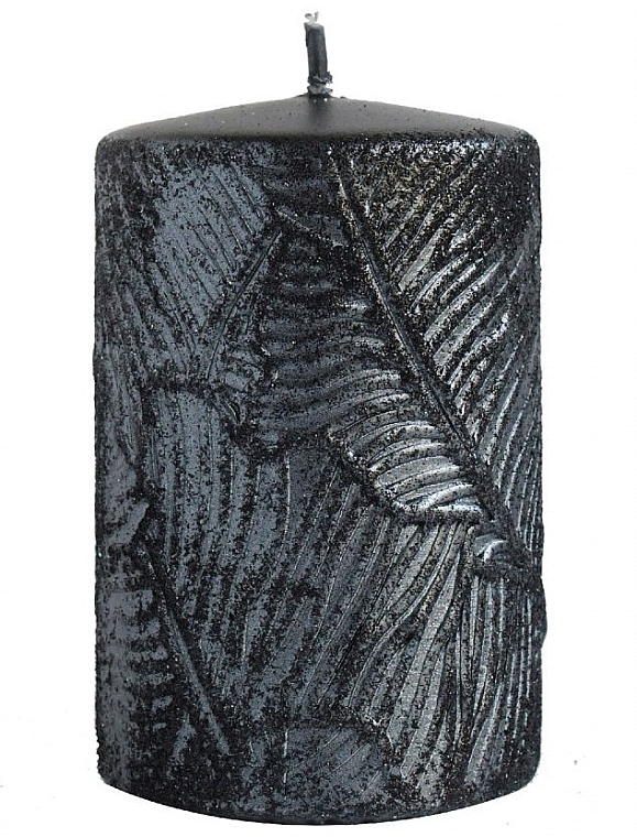 Декоративна свічка, 7х10 см, чорна - Artman Tivano — фото N1
