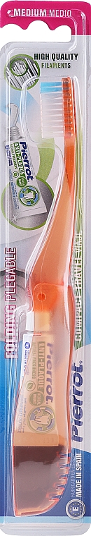 Зубная щетка "Дорожная Компакт", оранжевая - Pierrot Travel Compact — фото N1
