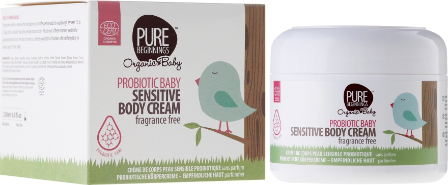 Крем для чувствительной кожи - Pure Beginnings Probiotic Baby Sensitive Body Cream — фото N1