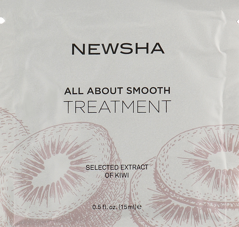 Маска для увлажнения и разглаживания волос - Newsha All About Smooth Treatment (пробник) — фото N1