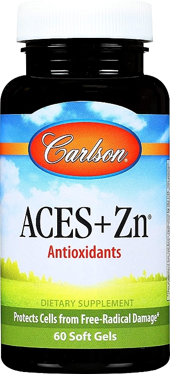 Пищевая добавка "Антиоксидант" - Carlson Labs Aces + Zn Antioxidant — фото N1