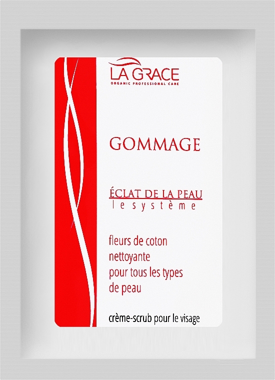 Бавовняний гомаж - La Grace Eclat De La Peau Gommage Coton (пробник) — фото N1
