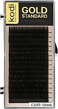 Духи, Парфюмерия, косметика Накладные ресницы Gold Standart C 0.03 (16 рядов: 14 мм) - Kodi Professional