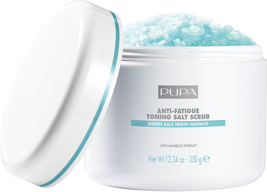 Тонізуючий і знімаючий втому, соляний скраб для тіла - Pupa Home Spa Anti-Fatigue Toning Salt Scrub 