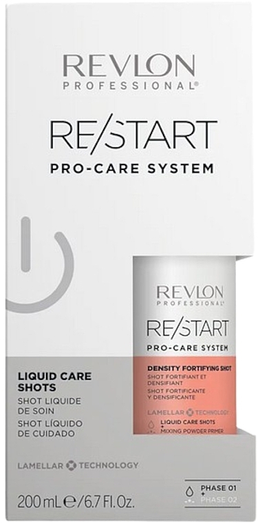 Укрепляющее средство для слабых и тонких волос - Revlon Professional Restart Pro-Care System Density Fortifying Shot — фото N2