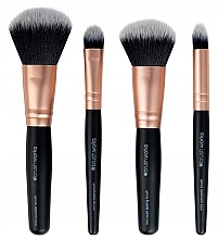 Набір пензликів для макіяжу, 4 шт. - Brushworks Travel Makeup Brush Set — фото N2