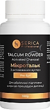 Микротальк с активированным углем - Serica Pre-Epil Talcum Powder Acrivated Charcoal — фото N1