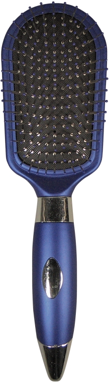 Массажная щетка для волос, синяя с черным, 24 см - Titania Salon Professional — фото N1