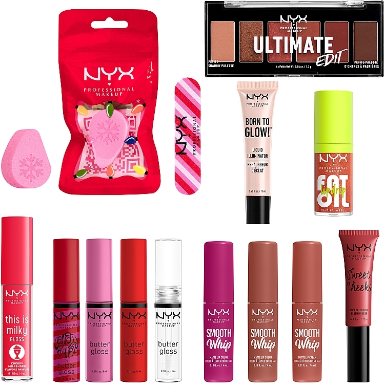 Набір, 14 продуктів - NYX Professional Makeup Pull-To-Open Surprise Makeup Box — фото N6