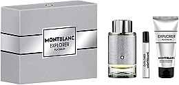 Духи, Парфюмерия, косметика Montblanc Explorer Platinum - Набор (edp/100ml + edp/mini/7.5ml + sh/gel/100ml)