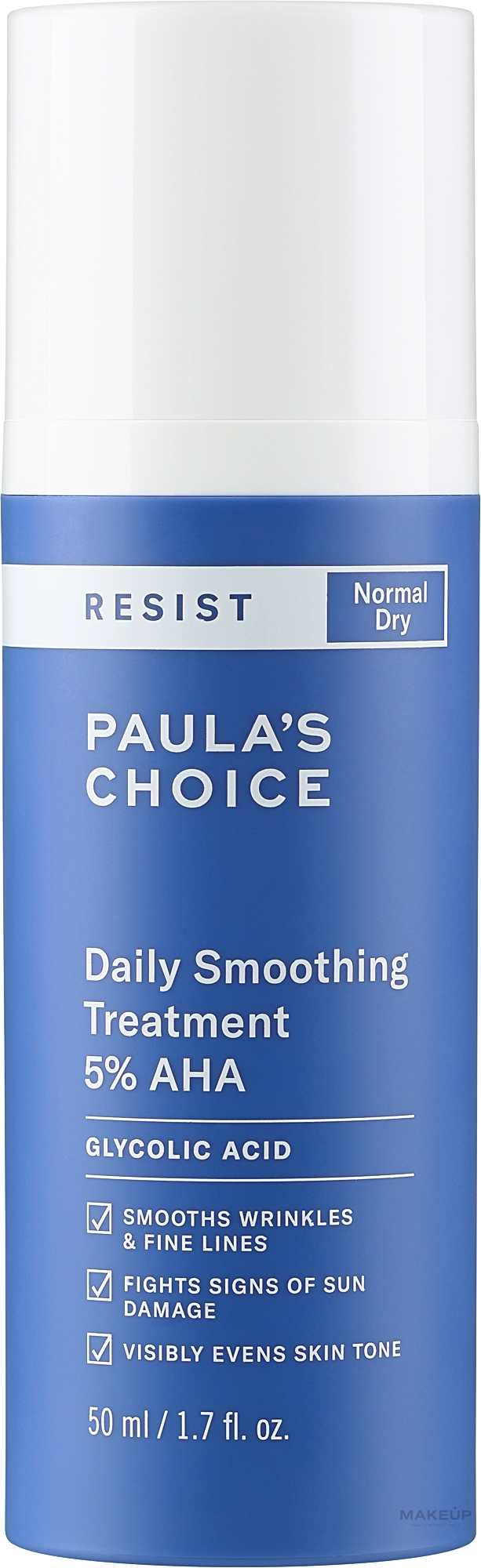 Пілінг для обличчя з AHA-кислотами - Paula's Choice Resist Daily Smoothing Treatment 5% AHA  — фото 50ml