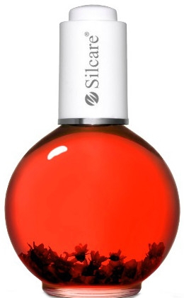 Масло для ногтей и кутикулы с цветами "Клубника" - Silcare Cuticle Oil Strawberry Crimson — фото N1