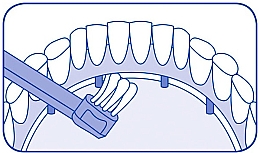 Монопучковая зубная щетка "Single CS 708", синяя - Curaprox CS 708 Implant — фото N5