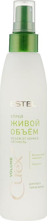 Спрей для всех типов волос "Живой объем" - Estel Professional Curex Volume Spray