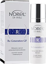 Духи, Парфюмерия, косметика Активная сыворотка против морщин - Norel Re-Generation GF Active anti-wrinkle Serum