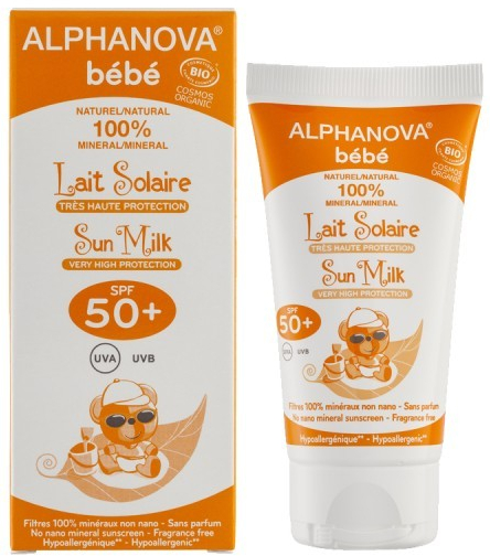 Солнцезащитный лосьон для детей - Alphanova Baby SPF 50+ Sunscreen Lotion — фото N1