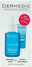 Набор - Dermedic Hydrain 3 Hialuro (serum/30ml + cl/gel/25ml) — фото N1