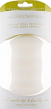 Спонж - The Konjac Sponge Company Premium Six Wave Body Puff Pure White 100% — фото N3