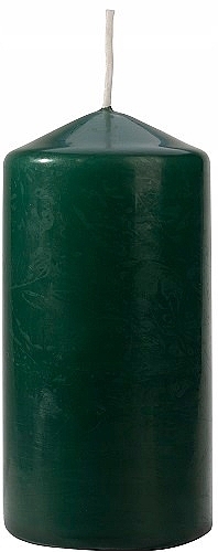 Свеча цилиндрическая 60x120 мм, зеленая - Bispol — фото N1