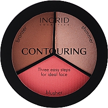 Палетка для контурирования лица - Ingrid Cosmetics Ideal Face Contouring — фото N2