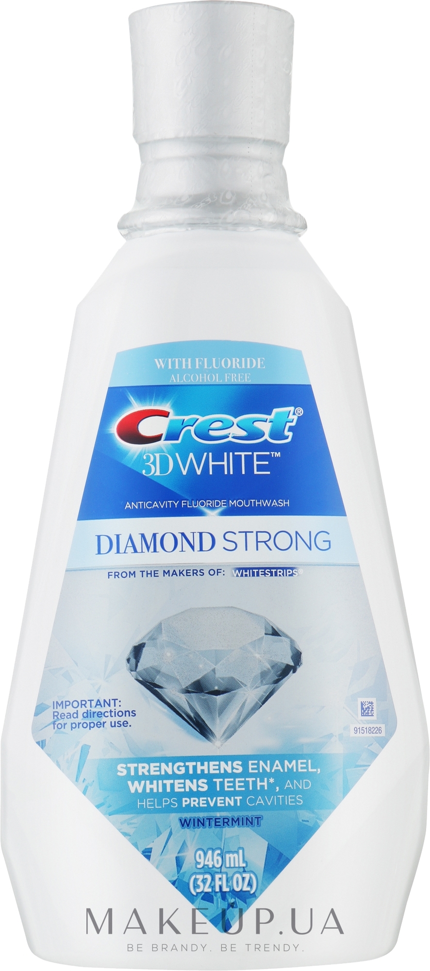 Ополіскувач для порожнини рота - Crest 3D White Luxe Diamond Strong Clean Mint — фото 946ml