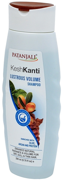 Шампунь для волосся "Блискучий об'єм" - Patanjali Kesh Kanti Lustrous Volume Shampoo — фото N3