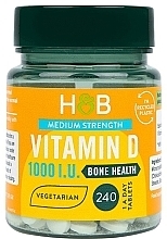 Харчова добавка "Вітамін D", 1000 IU - Holland & Barrett Vitamin D 1000 IU 25 mcg — фото N2