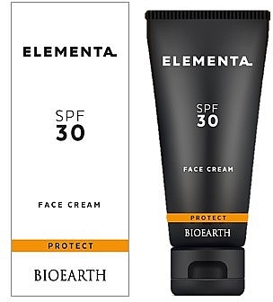Защитный крем для лица для всех типов кожи с безопасными фильтрами - Bioearth Elementa SPF30 Face Cream — фото N2