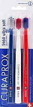 Парфумерія, косметика Набір зубних щіток, 5460 Ultra Soft, біла, синя, червона - Curaprox