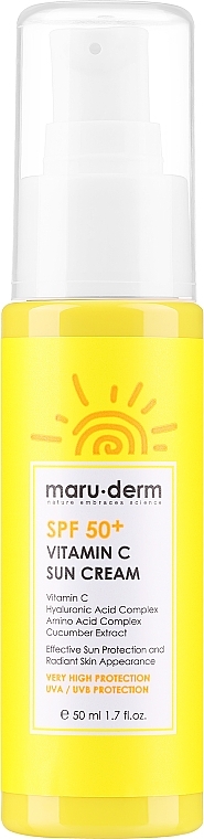 Солнцезащитный крем для лица с витамином C - Maruderm Cosmetics Vitamin C Sun Cream SPF 50 — фото N1